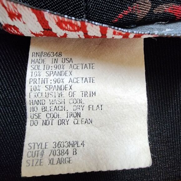 Christina Pope Sweater Womens XL Black Red Floral Open Cardigan Slinky Travel - Picture 9 of 10